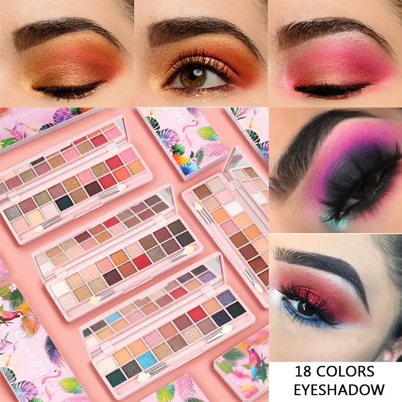 

18-color 3D Stereo Eyeshadow Palette Waterproof Long Lasting Not Flying Powder Non-dizzy Dyeing Shimmer Matte Eyeshadow