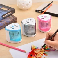 automatic pencil sharpener two hole electric switch pencil sharpener stationery home office school supplies