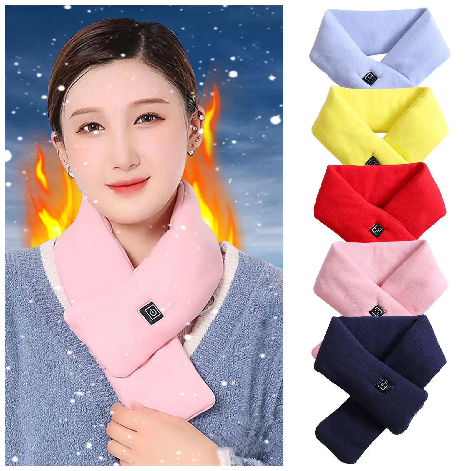 

Heating Scarf Cold Protection Adult Student Children Warm Scarf Neck Cervical Spine Smart Electric USB Third Gear Warmer Scarves