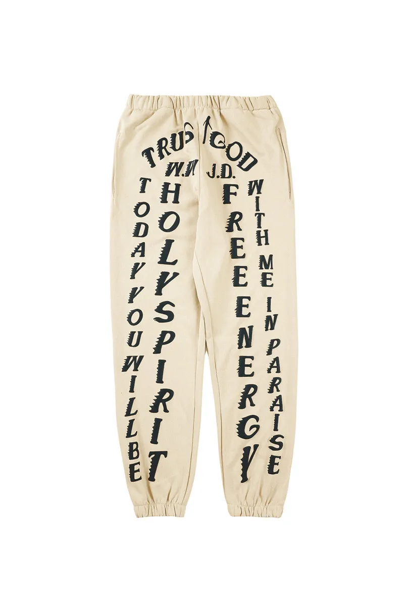 Мужские и женские тренировочные штаны Kanye сервисные брюки CPFM.XYZ с кулиской