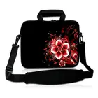 Чехол для ноутбука с красными цветами для MacBook, Dell, Acer, Lenovo, Asus 13,3, 14, 15, 15,6, 16, 17, чехол для ноутбука, наплечная сумка, портфель