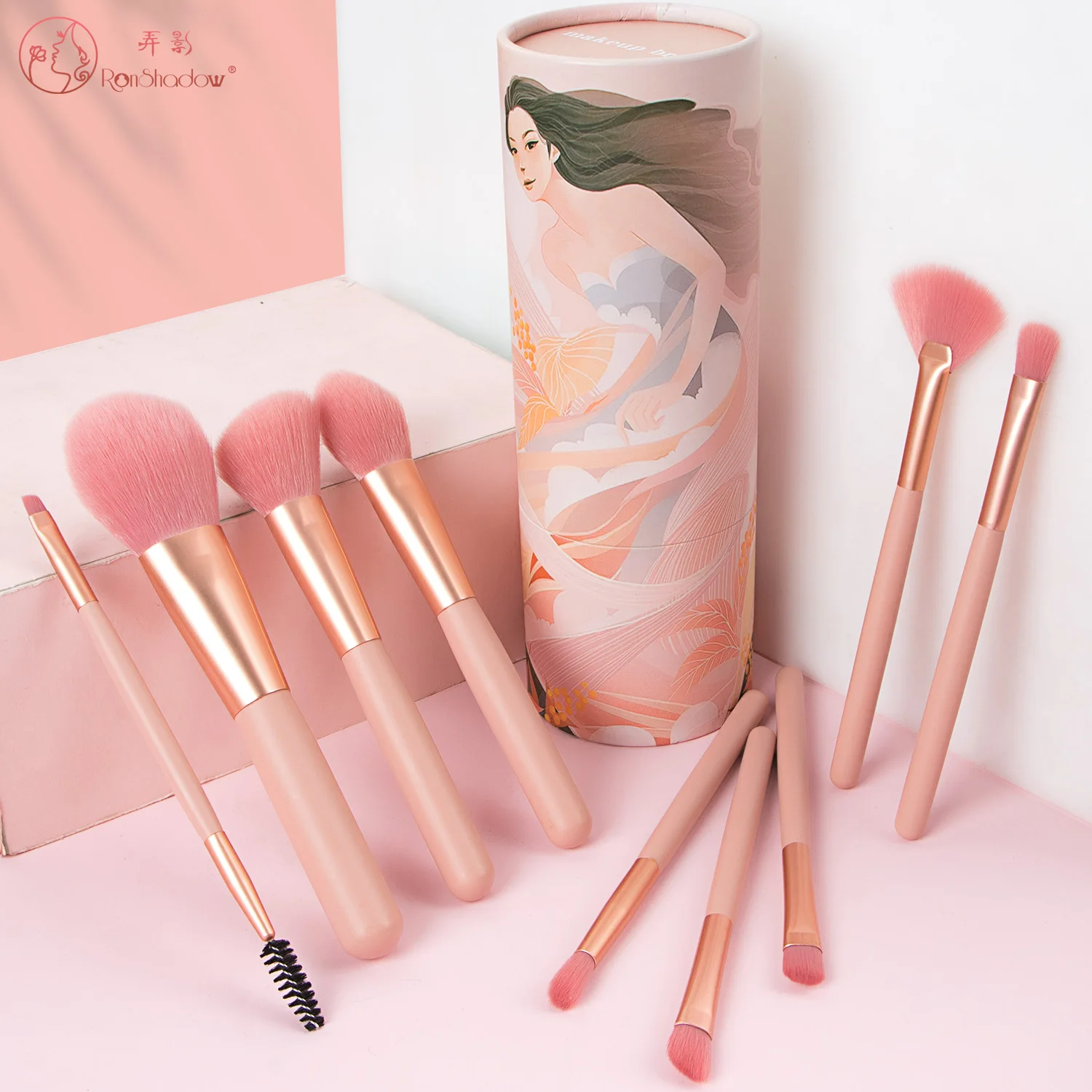 

9PCS Makeup Brushes Set Brochas Maquillaje Pincel De Maquiagem Kit Rangement Maquillage Beauty Packaging Makeup Tools