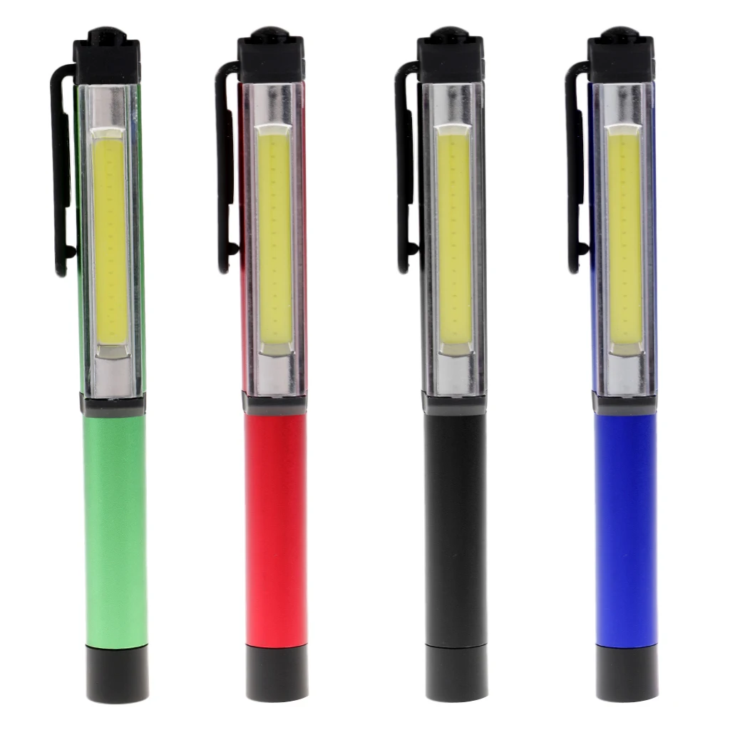 Super Bright LED Pen Light Inspection Torch Work with Clip for Outdoor Camping Car Repair | Спорт и развлечения