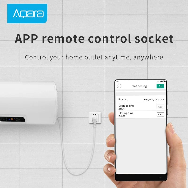 Aqara Smart Wall Socket smart Power Outlet Zigbee Wifi Remotel Control Wireless Switch Work For Home Kits App Mi home app | Электроника