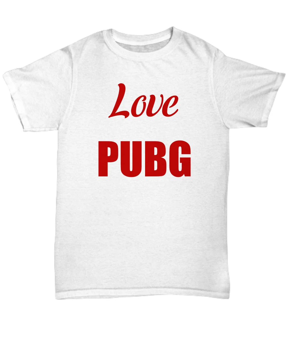 Love Pubg футболка с коротким рукавом унисекс рисунком Мужская новая модная