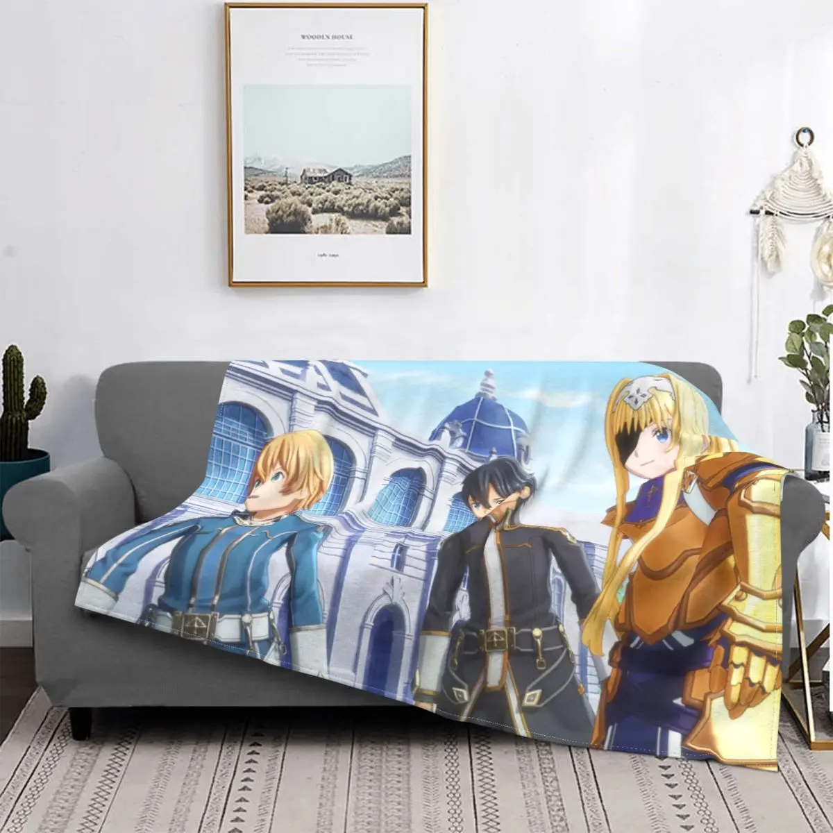 

Меч искусство онлайн Kirigaya Kazuto одеяло для подростков аниме Фланелевое весенне-осеннее теплое одеяло для партнеров зимнее постельное белье