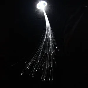 100pcs led party white hair clip light up fiber optic wire hairpin luminous silk braids styling navidad christmas decoration free global shipping