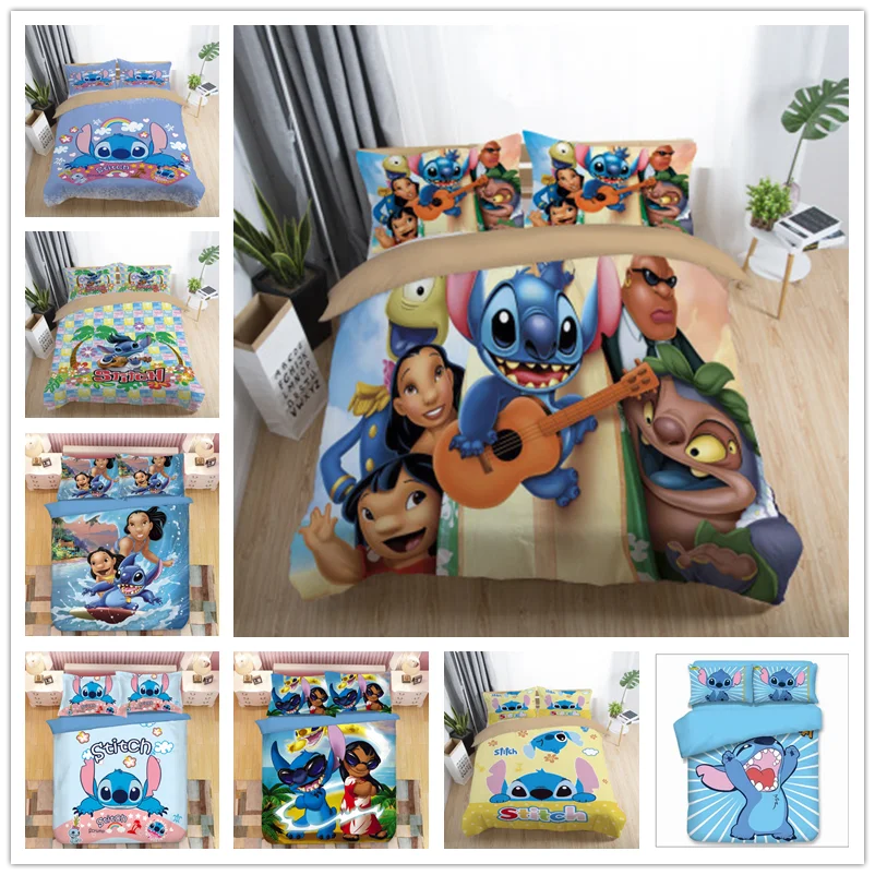 Набор постельного белья из мультфильма Лило и Ститч односпальный двойной полный