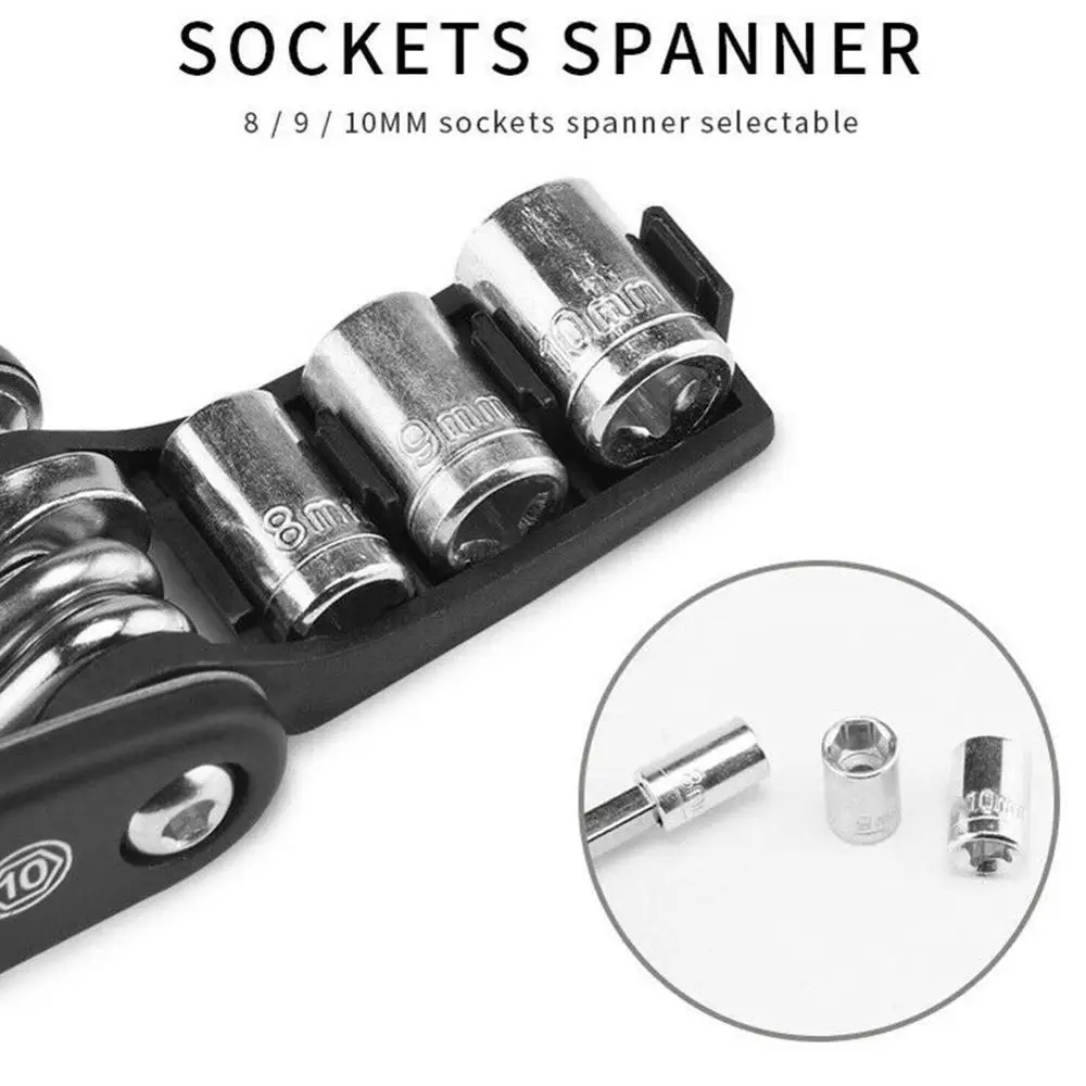 

MTB Mountain Cycle Portable Socket Multipurpose Wrench Screwdriver Bike Touring Fix Multi Allen Motorcycle Bicycle Tool Poc B2Z2