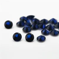 50pcsbag round brilliant cut blue spinel stone 113 119 wholesale price synthetic gemstones heart resistance spinels price