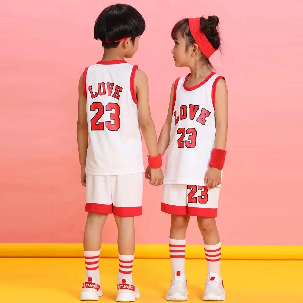 Баскетбольная майка и шорты для мальчиков девочек детский баскетбольный