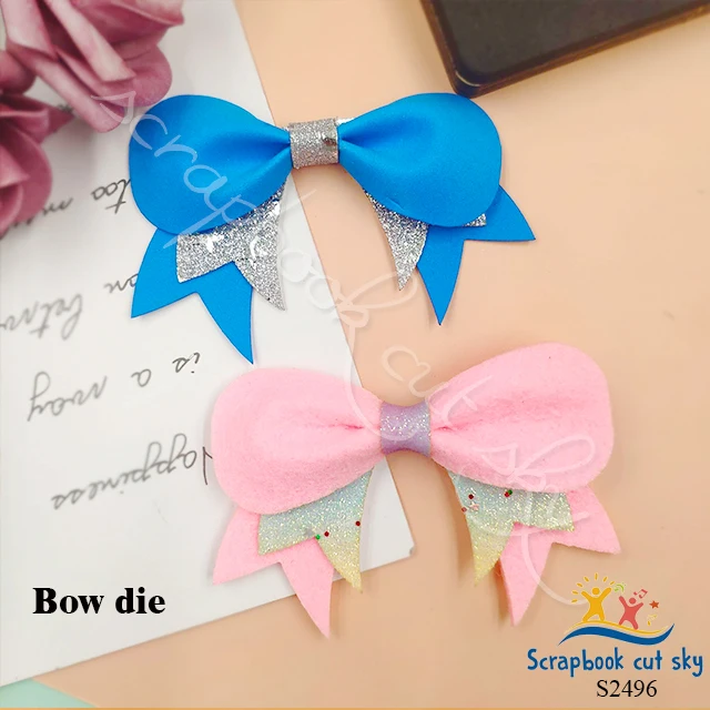 

Bowknot S2496 Scrapbook cut sky 2020 new headwear product suitable for market general machines
