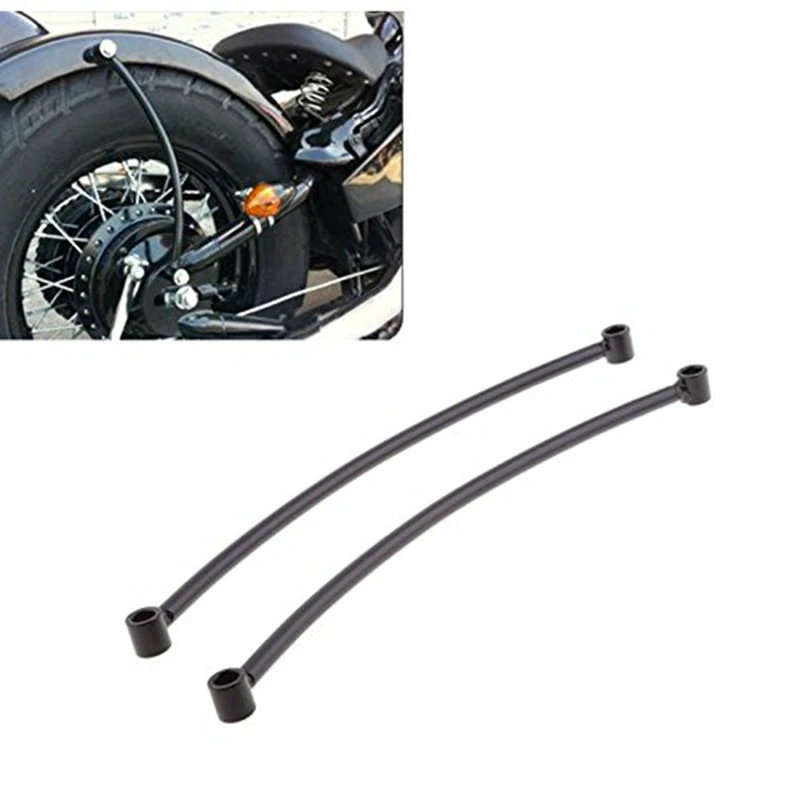 

Pair Rear Fender Rail Support Bracket Mount Holder for Cruiser Cafe Bobber