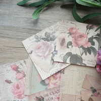 99cm 50pcs roses blooming in the garden design paper creative craft paper background scrapbooking gift diy message use