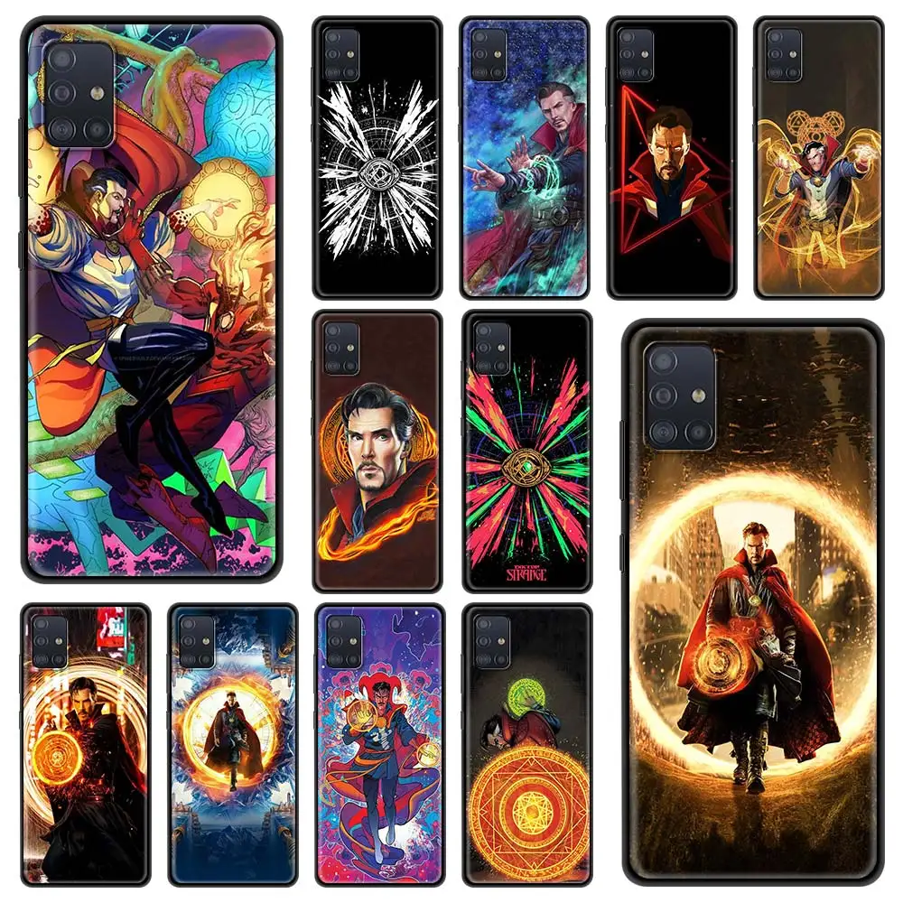

Phone Case For Samsung Galaxy A51 A12 A21s A71 A31 A52 A32 5G A72 A11 A41 Black Silicone Capa dr Marvel Comics Doctor Strange