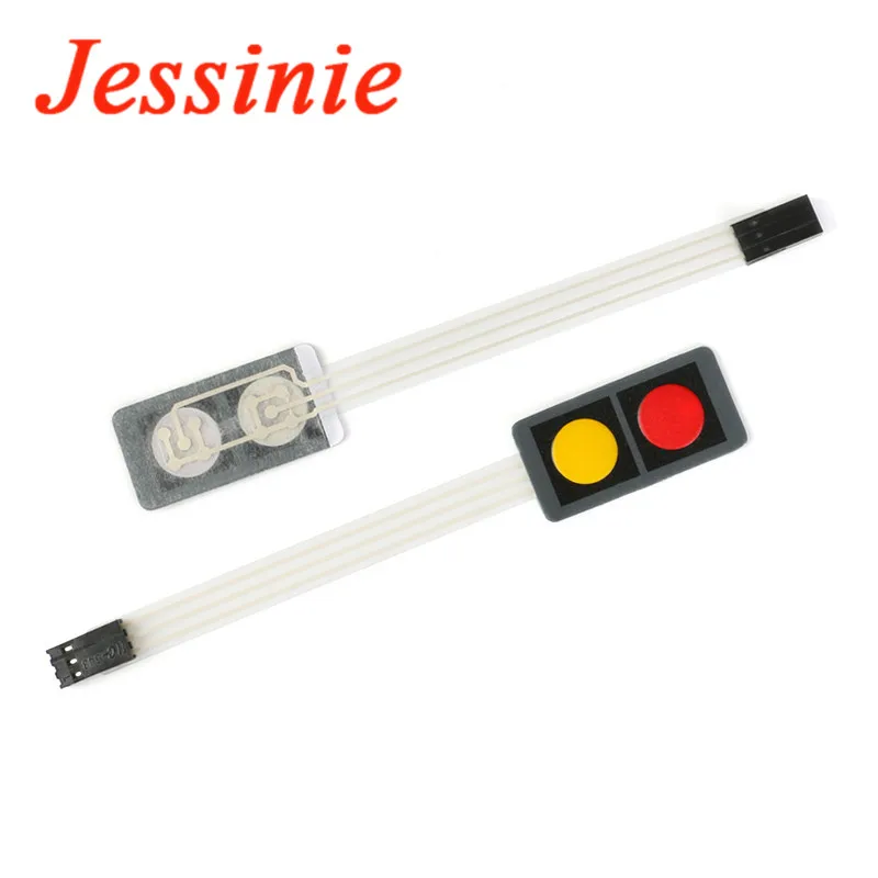 2 шт. кнопочный мембранный переключатель клавиатуры 1x2 1x3 1x4 матричный массив