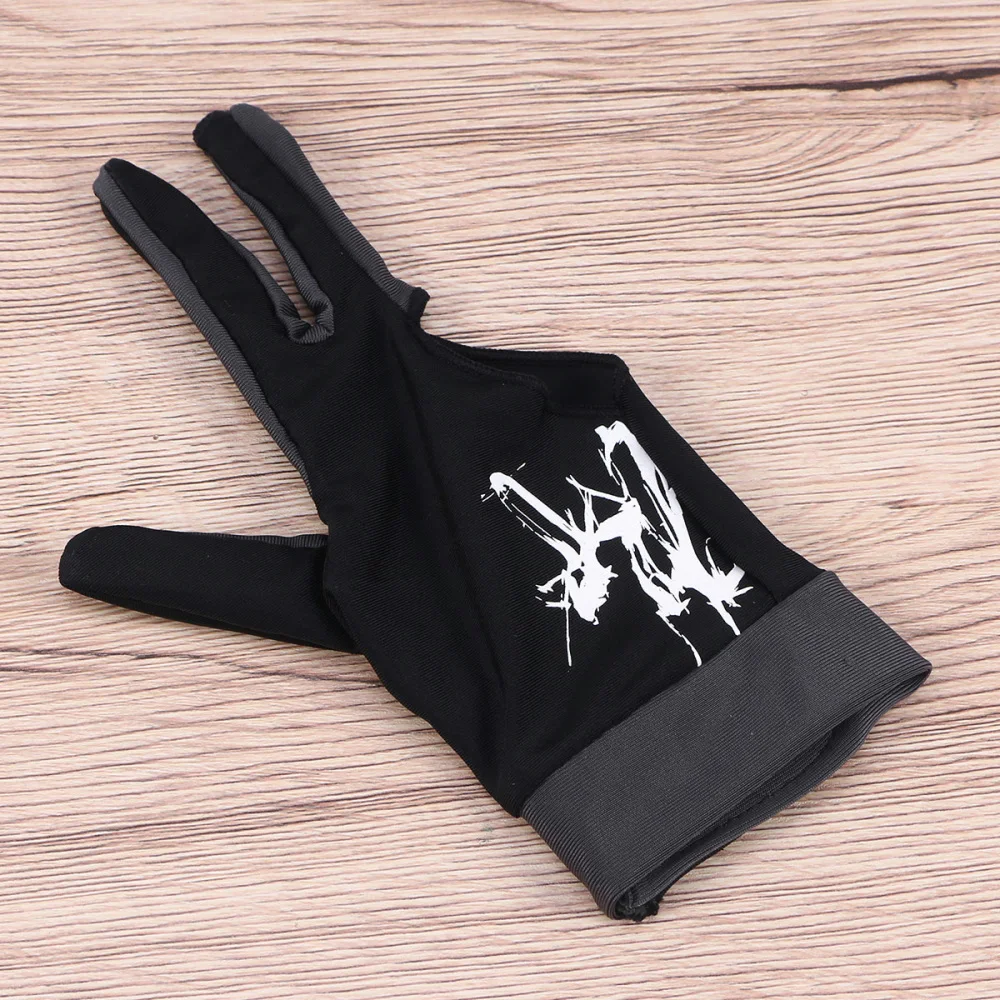 

3-Finger Glove Billiard Pool Shooters 3 Fingers Billiard Snooker Instruments - Size (Dark Grey)