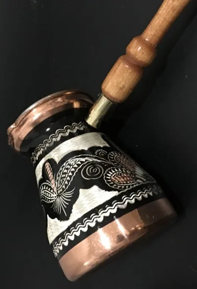 Турецкая кофейная утварь 470 мл/15 9 унций медная кофеварка для кофейника Turk Cezve