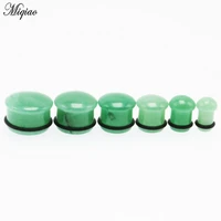 miqiao 2pcs stone ear plugs tunnels gauges ear piercing gauges expander 6 16mm body piercing jewelry