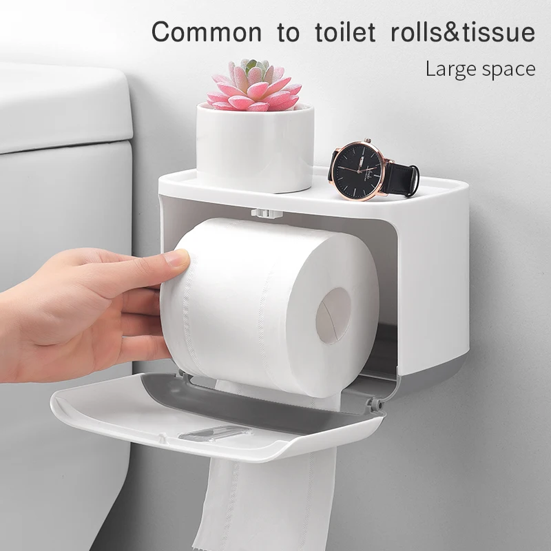 Настенный держатель для туалетной бумаги водонепроницаемый поднос в рулоне