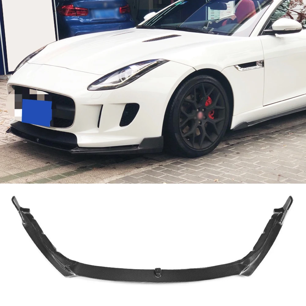 Передний бампер из углеродного волокна спойлер для подбородка Jaguar F Type Coupe Convertible