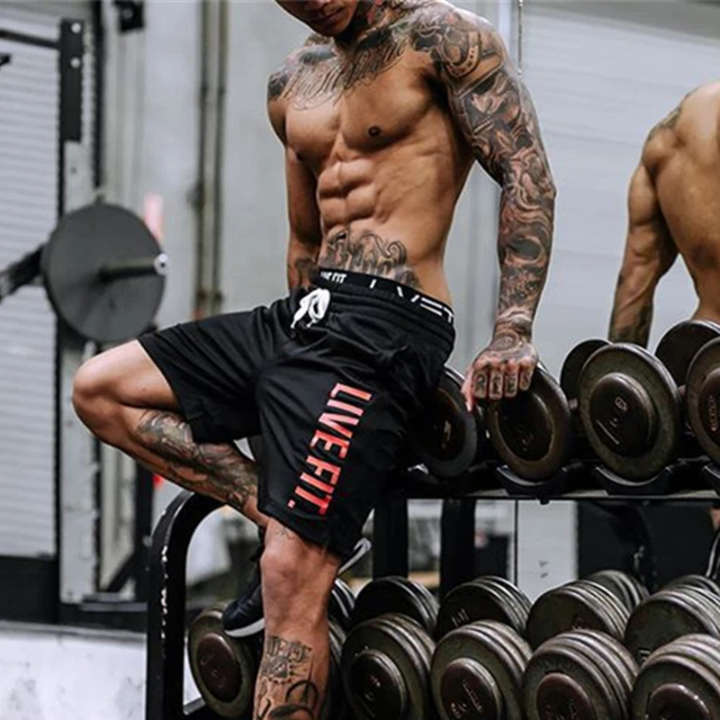 Мужские спортивные шорты повседневные джоггеры тренировочные штаны для