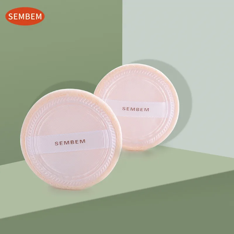 SEMBEM 2 шт. хлопковый косметический порошок мягкий круглый спонж для макияжа