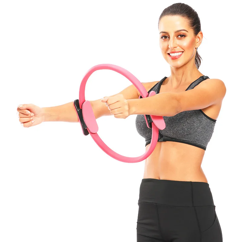 

2021 38cm Yoga Fitness Pilates ring girl magic circle double exercise house gym workout sport lose weight body resistance 5color