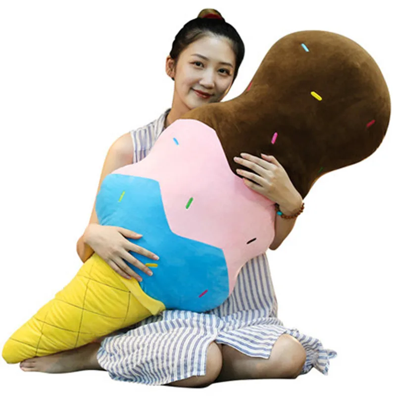 Летняя плюшевая игрушка-подушка для мороженого полипропиленовая хлопковая