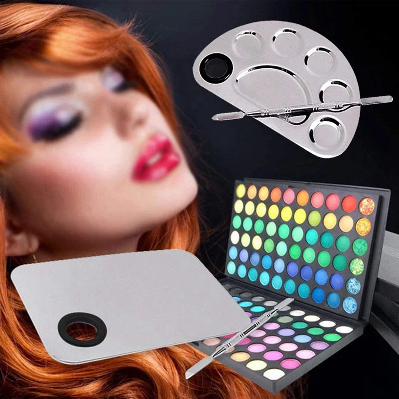 Женская косметическая палитра из нержавеющей стали профессиональная для