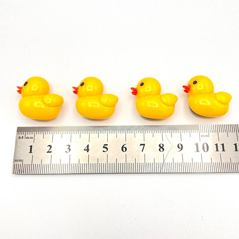 50PCS Original Little Yellow Duck Resin Shoe Charms Decoration For Child Croc Clogs DIY Girls Slippers Ornaments Accessories