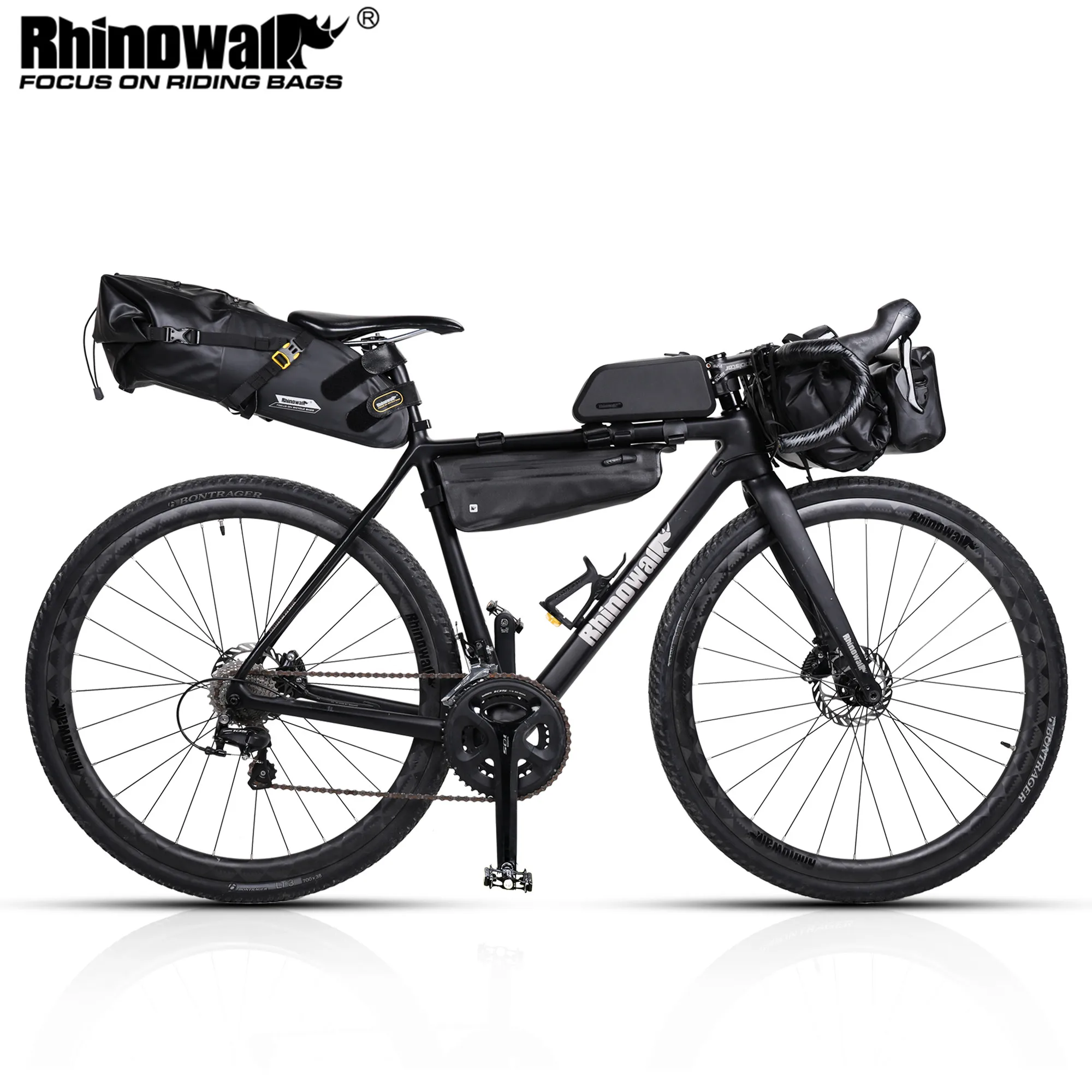 Bag Set Waterproof Bike Cycling Bag Sets Bicycle Saddle Handlebar Frame Tube Bag Road Bike Travel Accessories