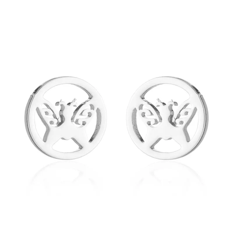 FENGLI Красота Бабочка серьги Золотое животное любовник цепь колье пыльца передача