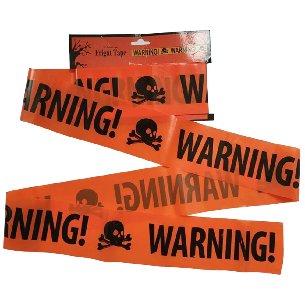 2 шт. 20ft Хэллоуин Предупреждение лента для предупреждения знаки окна Линия