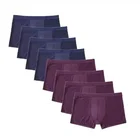 Брендовые сексуальные боксеры для мужчин 8 шт Мужское нижнее белье шорты из плотной ткани, быстросохнущая Cueca Танга сетчатые шорты Ночное нижнее белье из дышащего материала