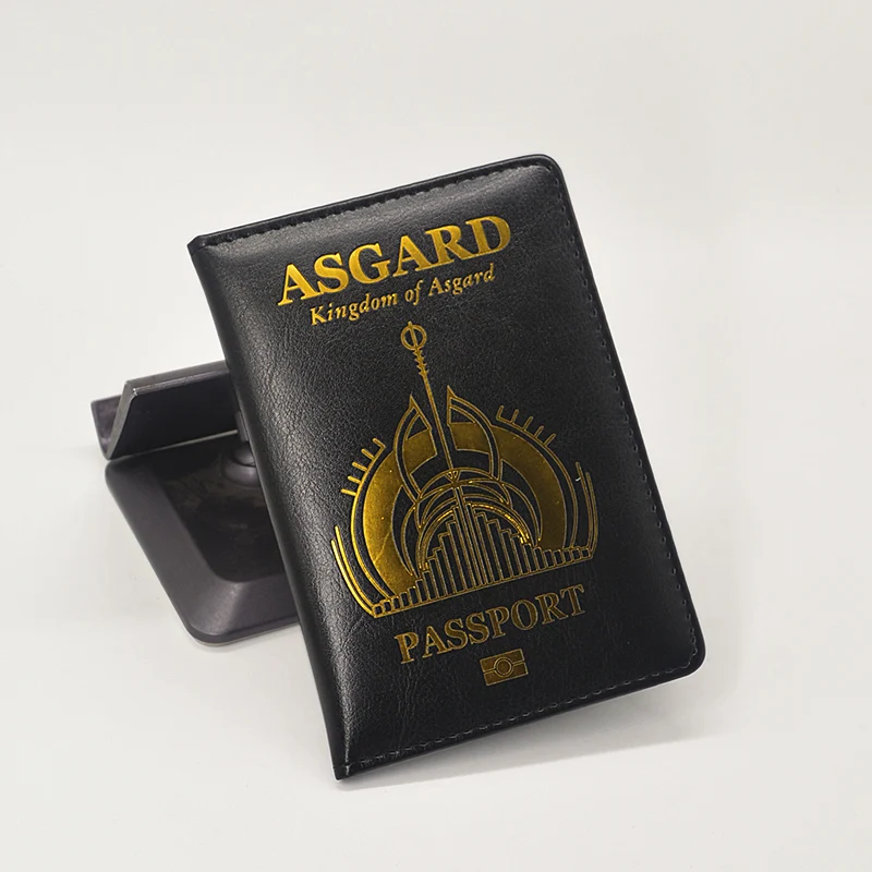 Чехол для паспорта Asgard черный чехол-кошелек из искусственной кожи путешествий