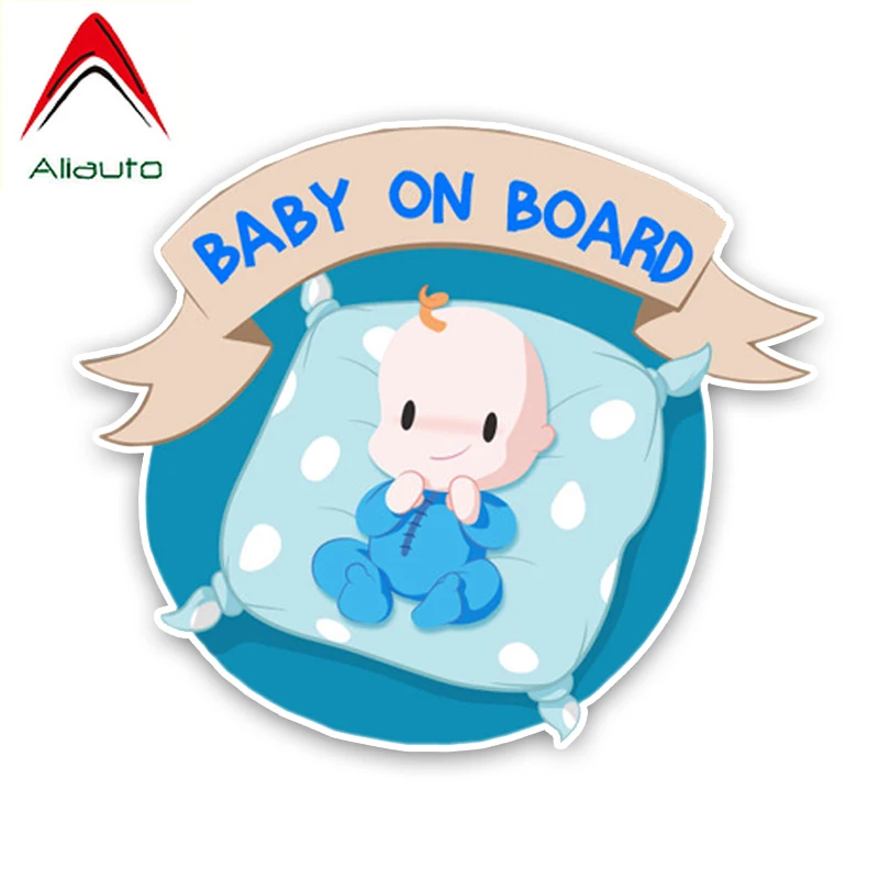 Предупреждающий знак Aliauto автомобильная наклейка милый ребенок на борту