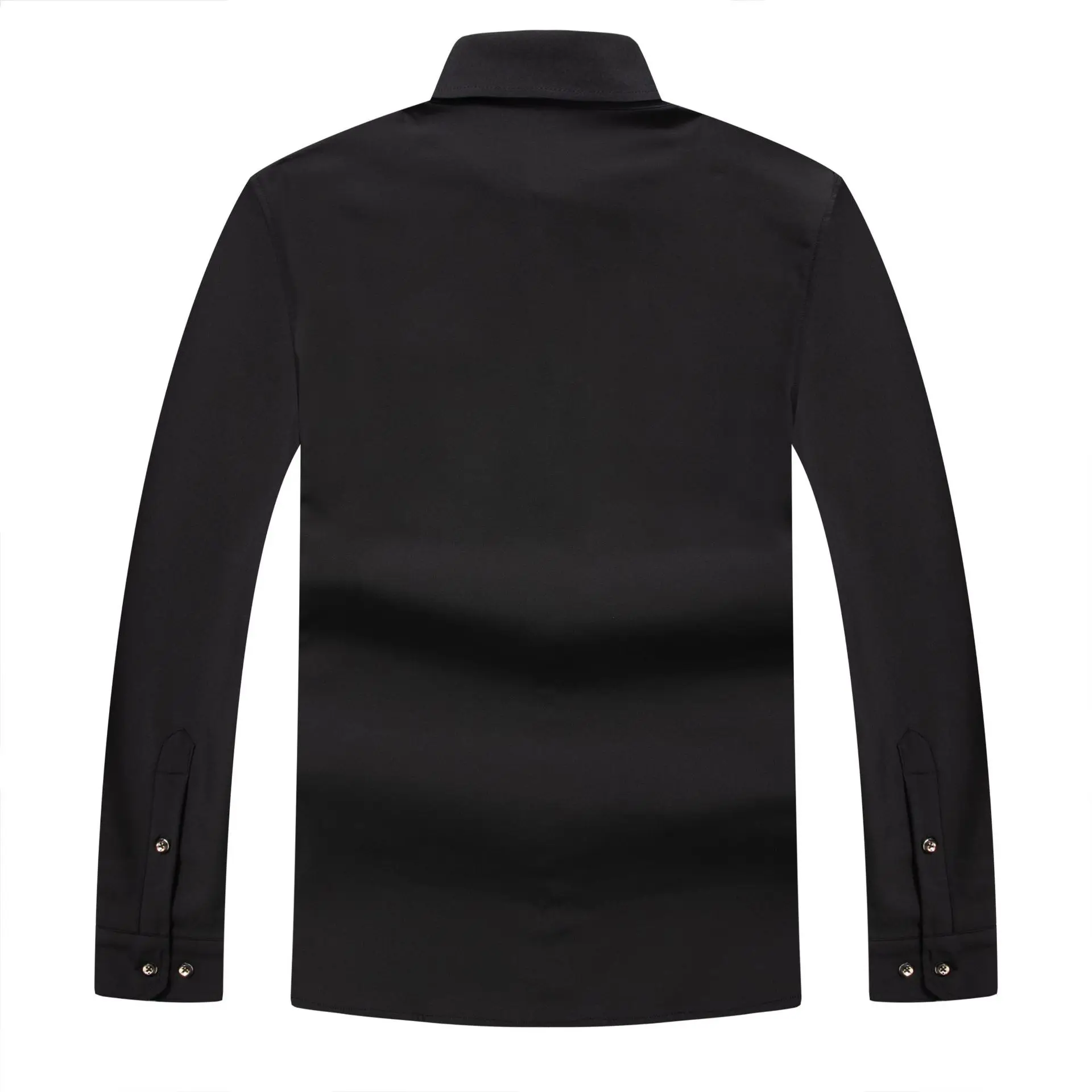 

Men's autumn and winter new plush shirt fat plus large lapel long sleeve shirt business men's casual wear