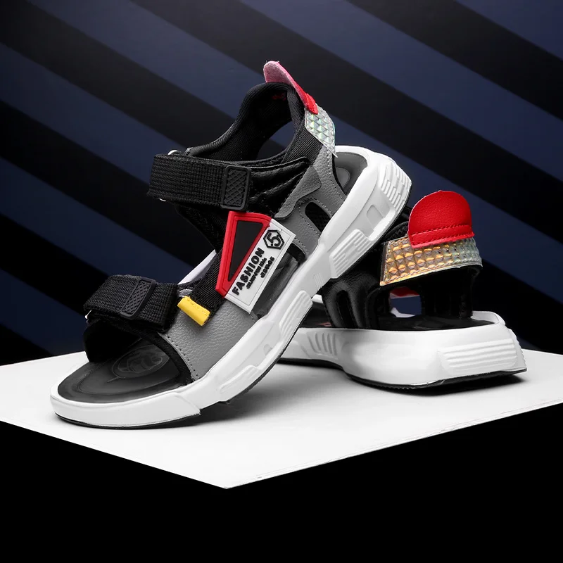 

2021 New Style Summer Sandals Young Student's Anti-slip Big Boy Slipper Children's Sandals Boy's Soft-Sole Fashion Summer Shoes