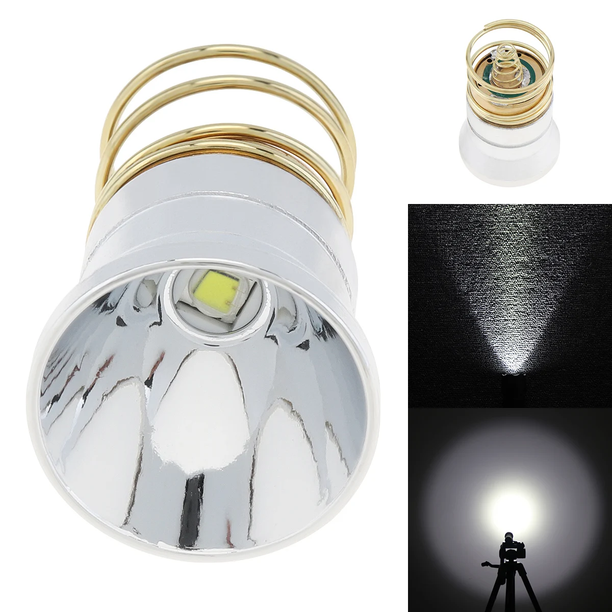 

SecurityIng Flashlight Cap 26.5mm 1 Mode XML L2 Bulbs Replacement Smooth for C2 Z2 P60 P61 6P 9P G3 S3 D2 M5 M6 WF-501B WF-502B