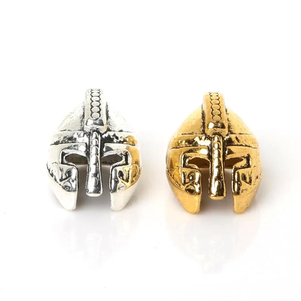 2020 10pcs/lot Metal Charms Roman Warrior Gladiator Helmet Beads Spacer For DIY Bracelet Jewelry Making Accessories |