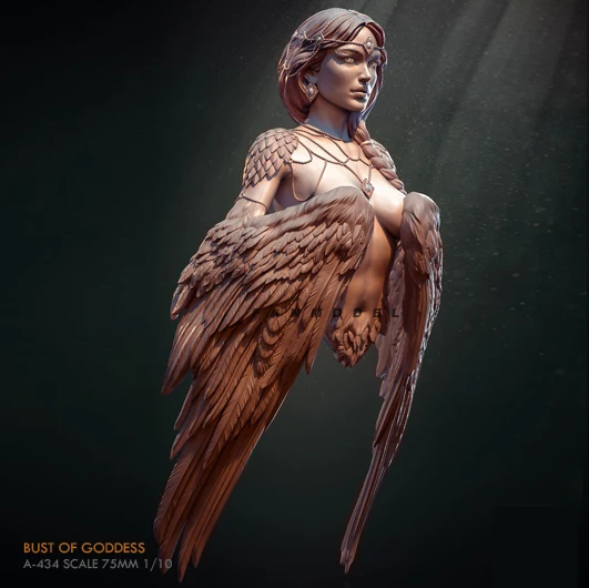 

1/10 Resin bust model kits DIY toy colorless and self-assembled A-434