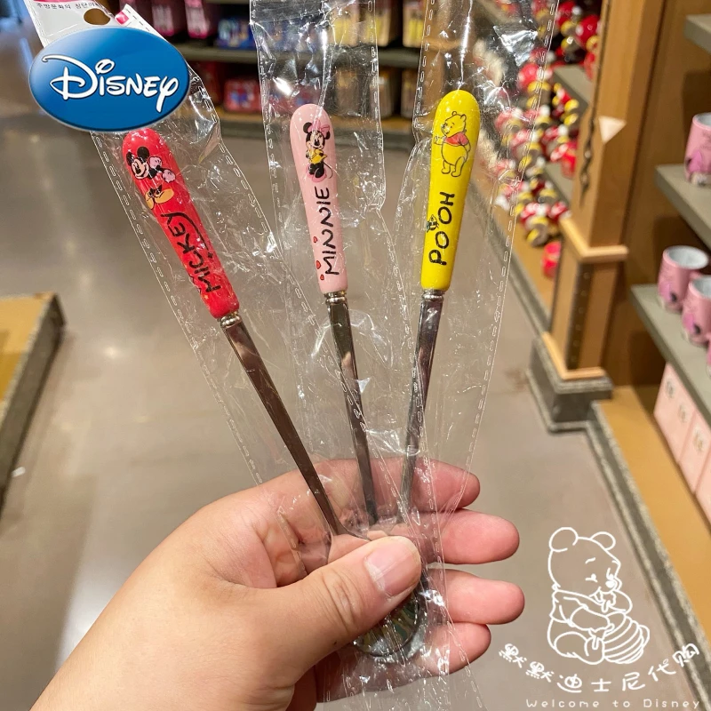 Оригинальная чайная ложка с длинной ручкой Disney Mickey Mouse Minnie Winnie The Pooh