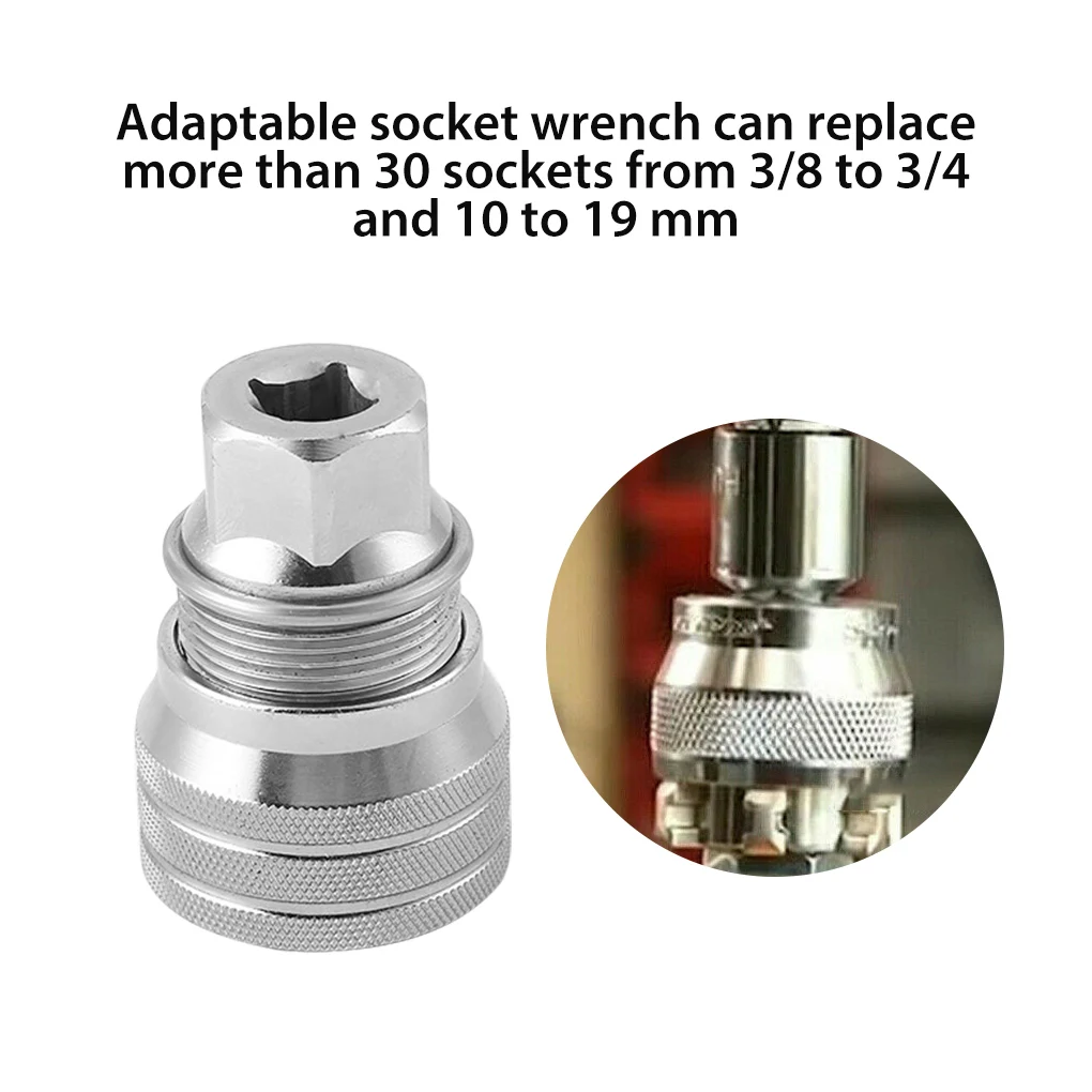 

Socket Ratchet Wrench Universal Stainless Steel Spanner Sleeve Multifunctional Bolts Nuts Automobile Manufacturing Ratcheting