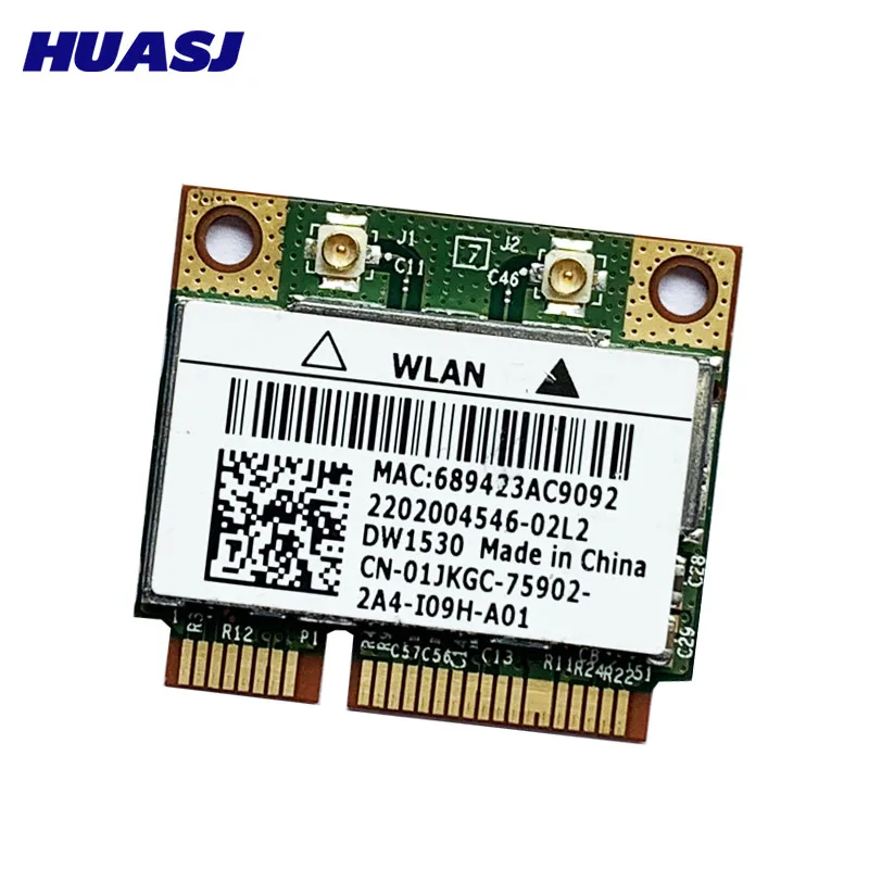 WLAN-карта Huasj Dell Optiplex 3010 7010 9010 Bcm43228hm4l Dw1530 2 4G/Φ 300M Wifi Mini Pcie полукарта | Компьютеры и