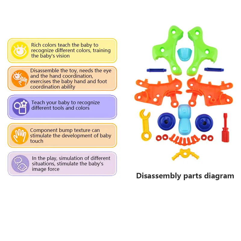 3D пазл с гайкой и для раннего обучения модель группы пластиковая игрушка