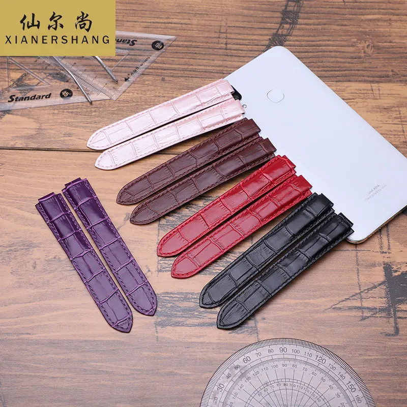 

Handmade Watch Band Italian Cowhide Watchbands Women Custom BALLON BLEU DE Strap 14MM 16MM 18MM 20MM 22MM Genuine Leather Belt