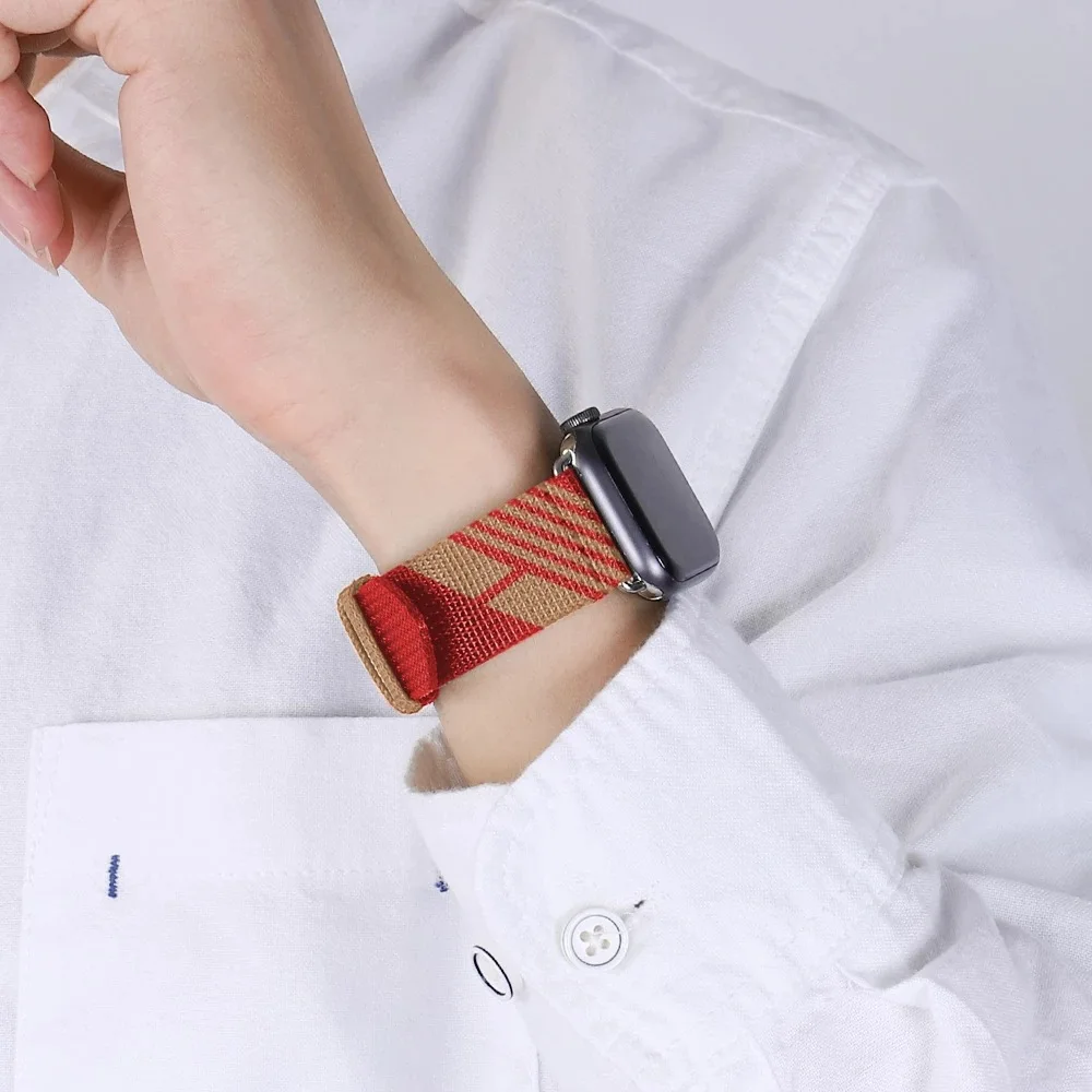 Ремешок нейлоновый для Apple Watch Band 38 мм 40 44 42 мм|Ремешки часов| |