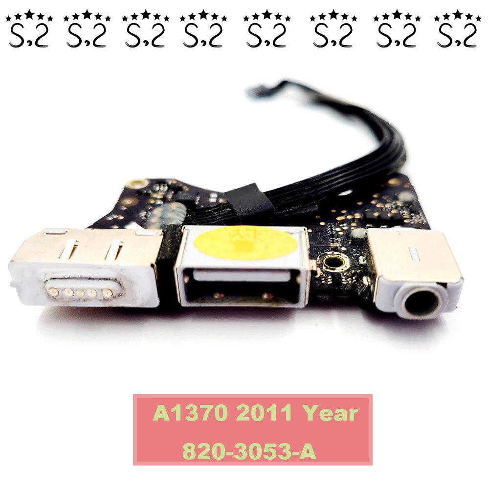 Плата питания 820-3053-A DC I/O оригинальная плата с аудиоразъемом для Macbook A1370 Air 11 6