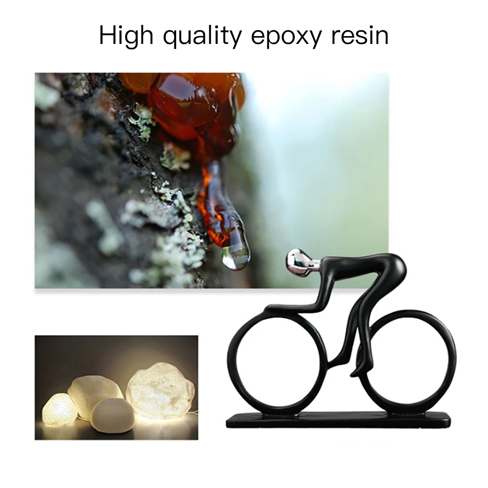 

Nordic Simple Black Character Resin Iron Metal Character Statue Home Decoration Accessories Creative Home Ornament Drawing Room